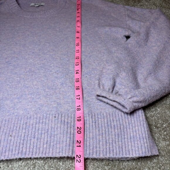 Madewell Payton Pullover Sweater in Heather Lilac Size Small Soft #216 - Picture 6 of 9